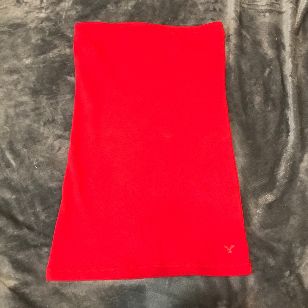 Bright red top